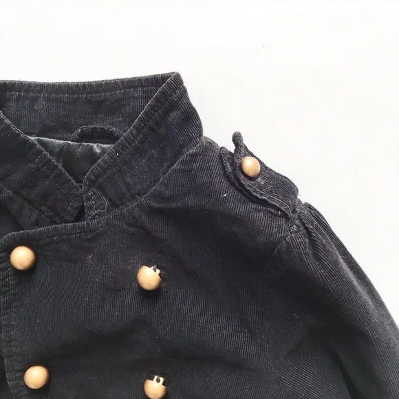Babygap black corduroy light band jacket EUC 5T - Picture 3 of 6